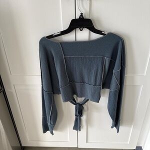 Stylish Blue Crop Top